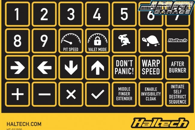 Haltech CAN Keypad Label Set