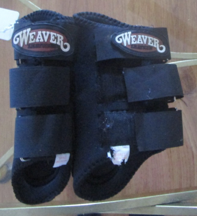 SMALL BLACK WEAVER SPLINT JUMPING BOOTS