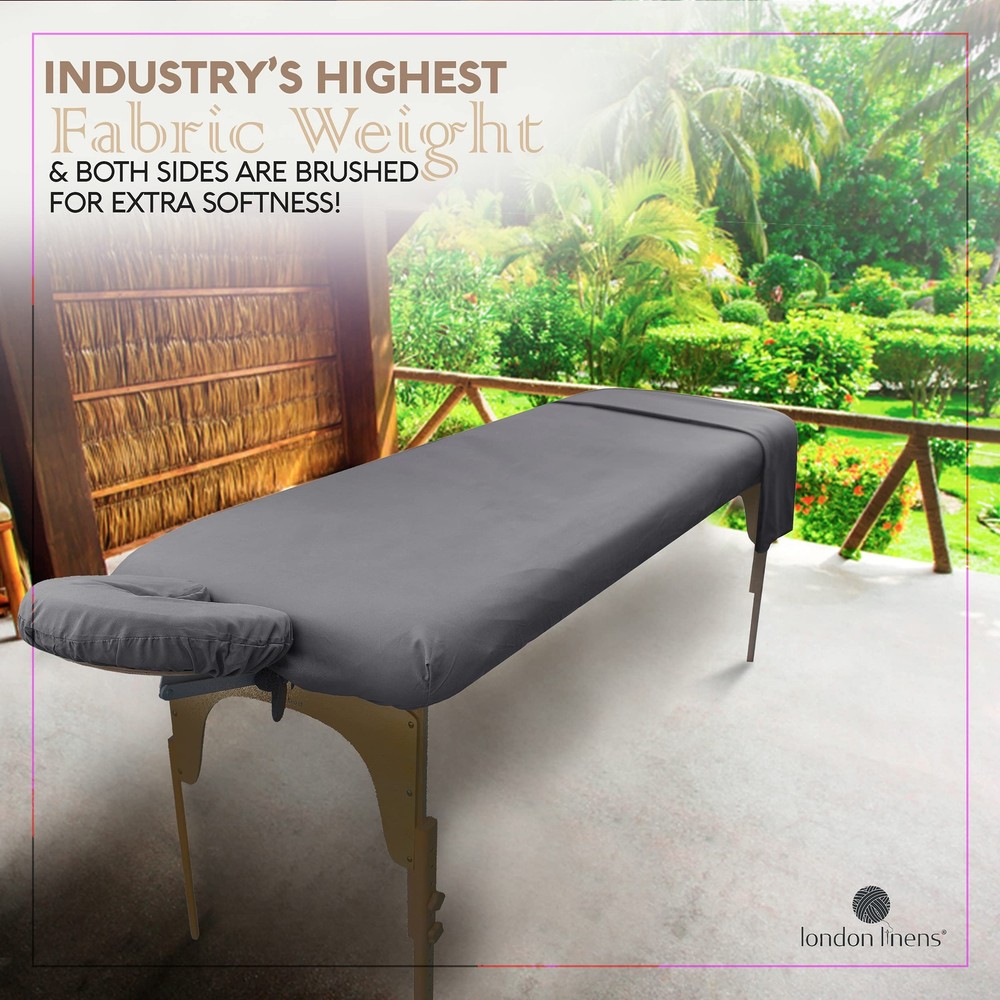 Soft Microfiber Massage Table Sheets Set 3 Piece Set - Includes Massage Table...