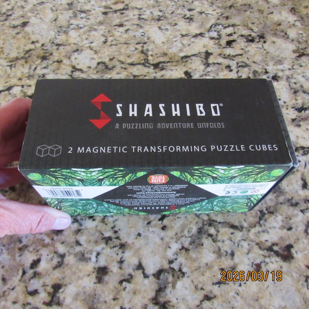 Shashibo Elements - 2 - Piece Puzzle Cube Set-Magnetic Shape Shifting