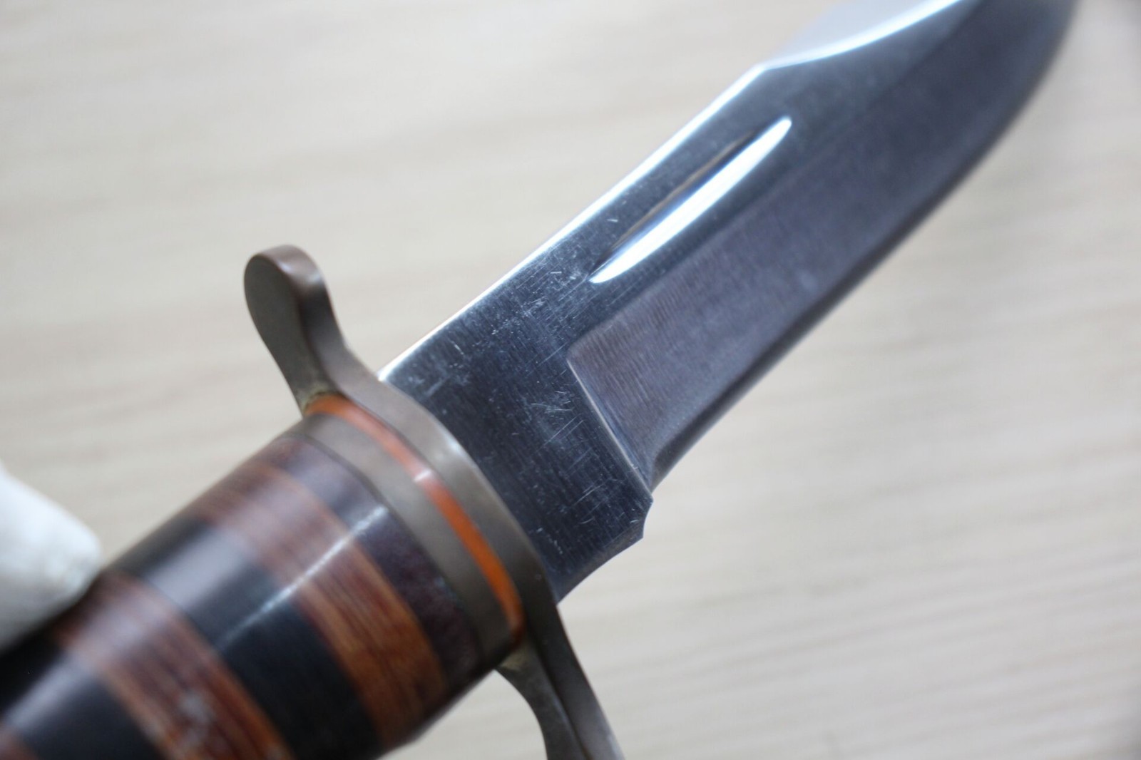 Vintage Hattori 1700A Hunter Knife Northman KT-117 Seki Japan 6” w/Sheath I95