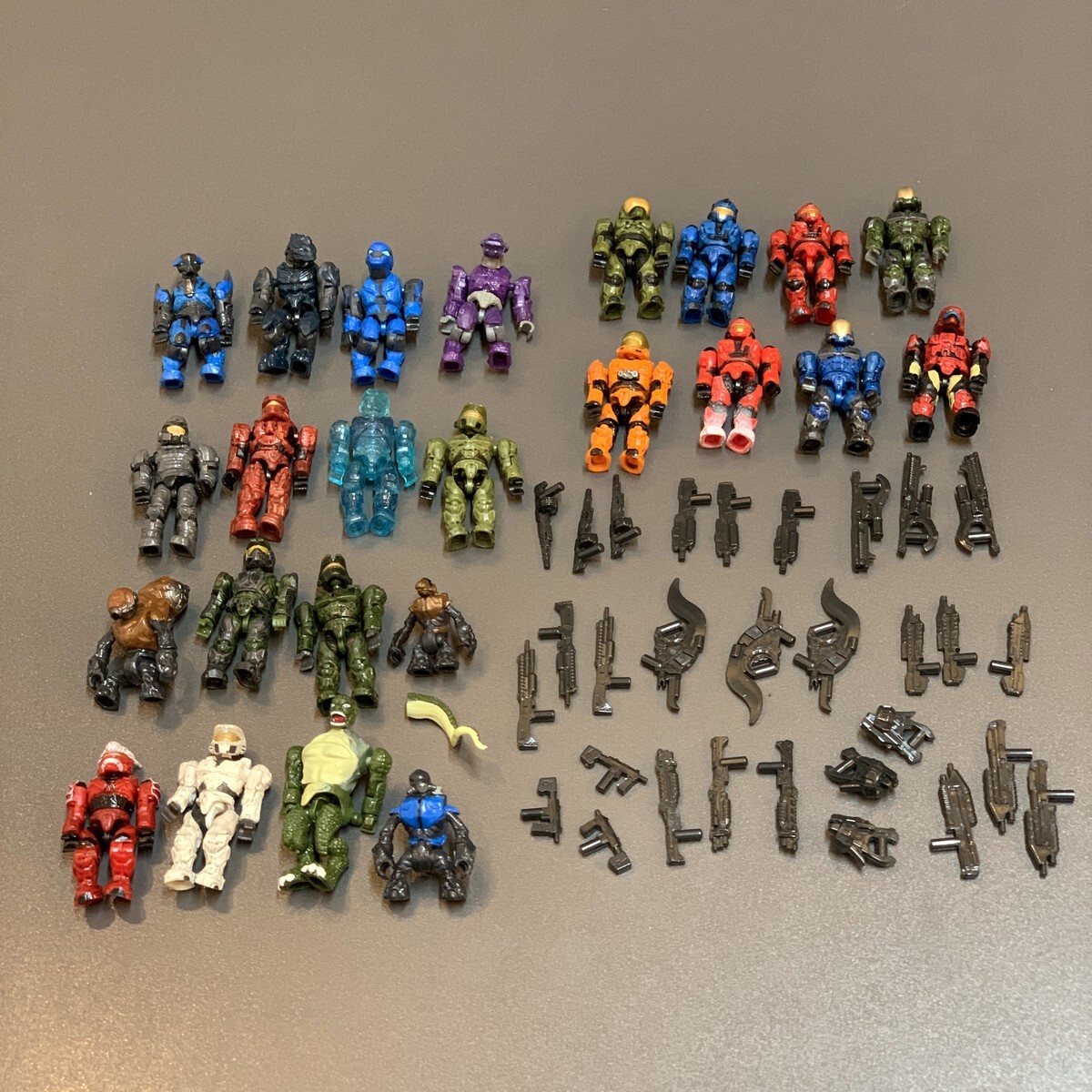 New 54Pcs (24 Figures +30 Gun) HALO Mega Bloks CONSTRUX Unsc Elite SPARTAN GIFTS