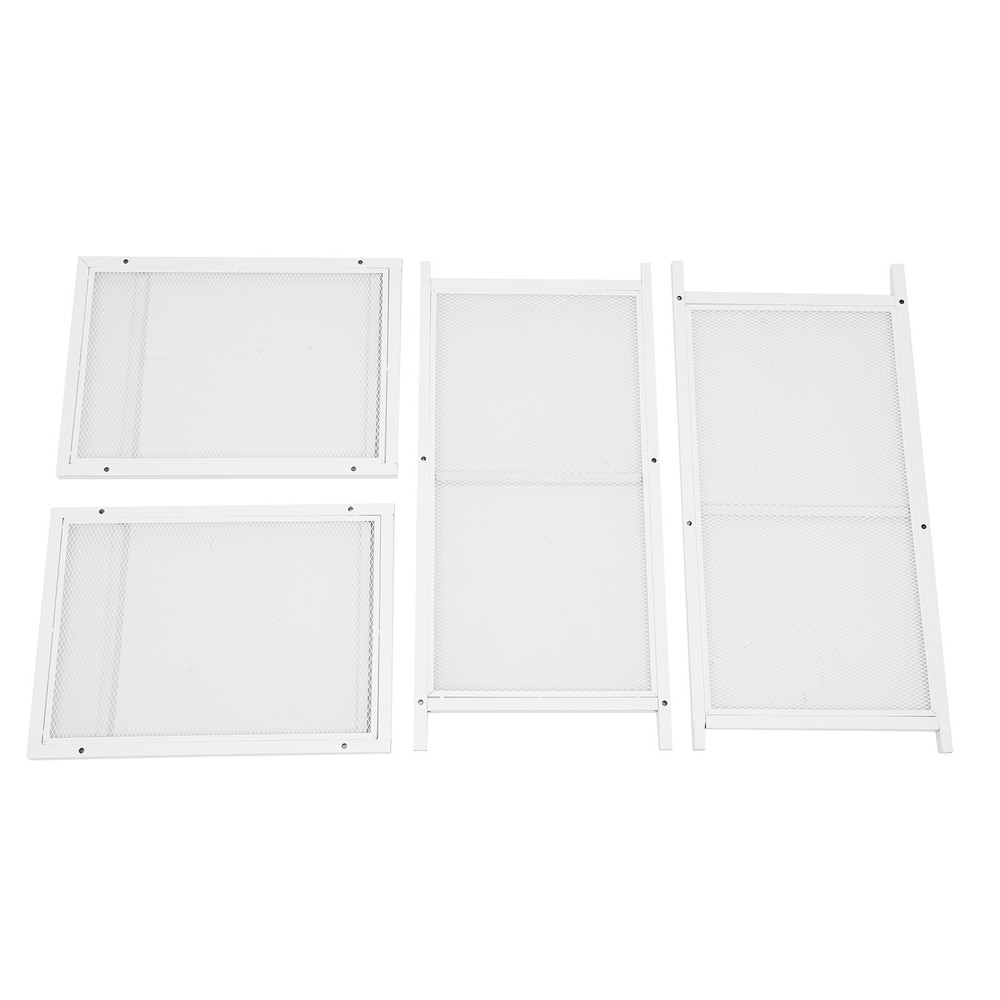 Kitchen Storage Sideboard, Buffet Cabinet with Barn Doors, White