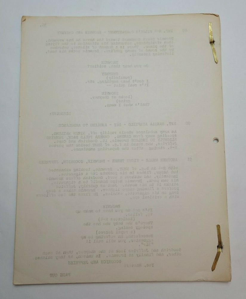 FLIGHT / Jack Laird 1959 TV Script, George Kenney & Robert Knapp "Chopper Four"