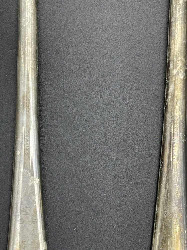 Antique Plated Salad Serving Fork and Spoon Antique Italy 9.5"