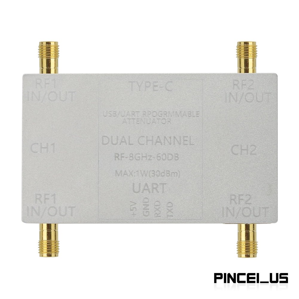 LF-8GHz Dual-CH RF Attenuator Module + Offline Main Control Module + TTL Cable