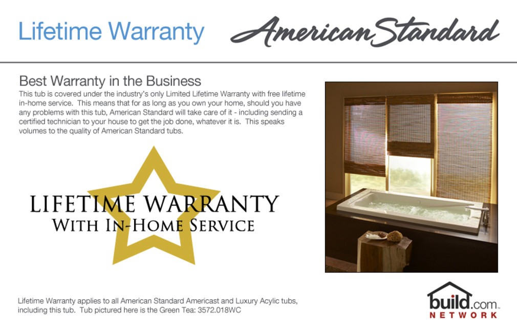 American Standard 2461.002 Cambridge 60" Americast Soaking - White