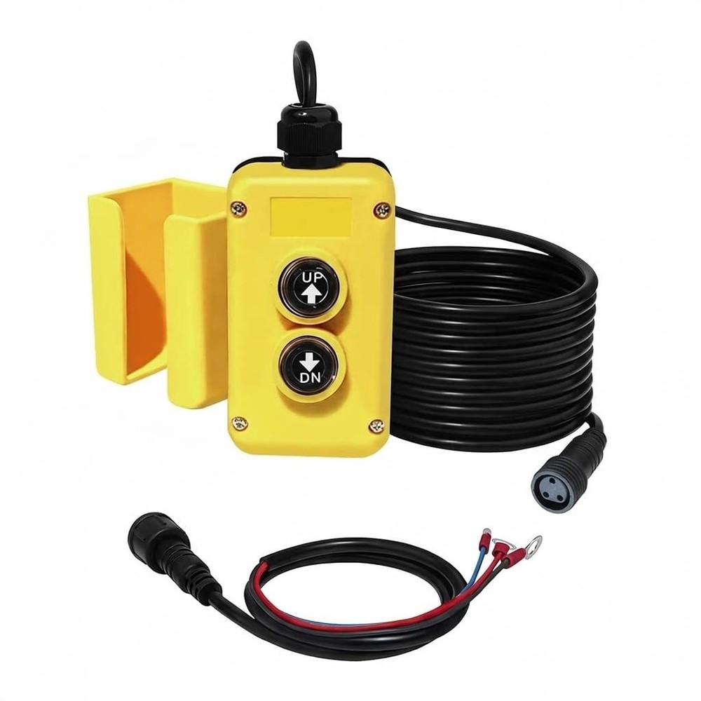 3 Wire Dump Trailer Remote Control Switch for 12V DC Single Acting Hydraulic ...