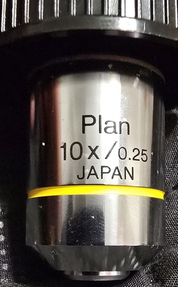 OLYMPUS Plan 10x/0.25 ∞/-  Microscope objective lens, "Used" #2