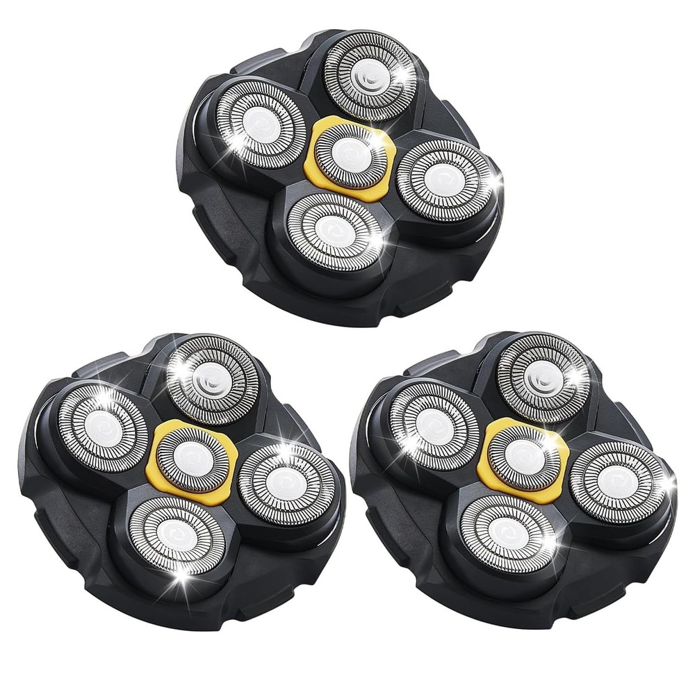 3 Pack Replacement Heads Fits Microtouch Titanium Head Shaver REPLACEMENT ONLY