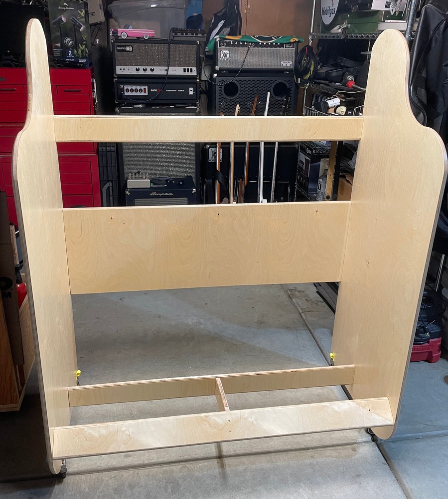 Plans to Build a DIY Bass or Guitar Case Rack