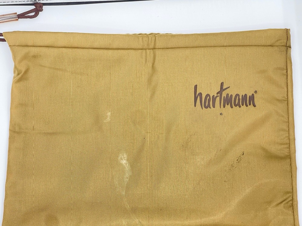 HTF Hartmann DRAWSTRING LAUNDRY SHOE BAG tan 19x13 NICE useful accessory