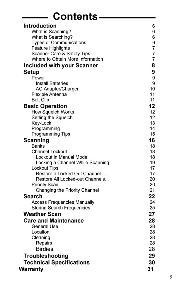 Uniden BC80 XLT Instructions Operating Manual User Guide COIL BOUND