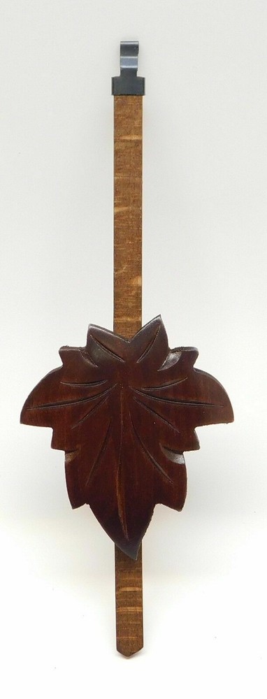 Cuckoo Clock Maple Leaf Pendulum NEW Brown Walnut Stain CHOOSE FROM 3 SIZES