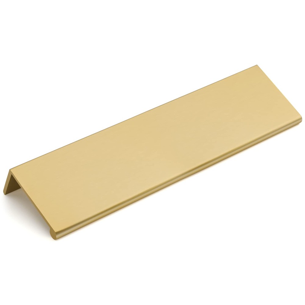 10 Pack Gold Finger Edge Pulls Drawer Finger Pulls Champagne Gold Kitchen Har...