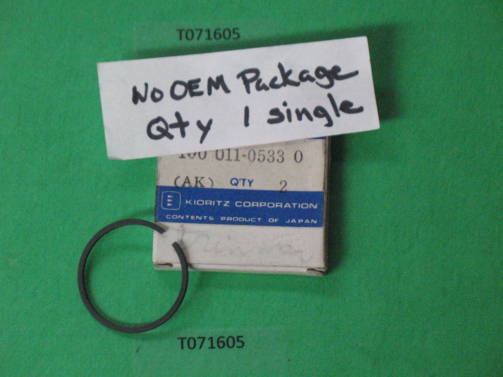 one OEM Genuine ECHO 10001105330 ring, for piston String Trimmer Brushcutter NOS