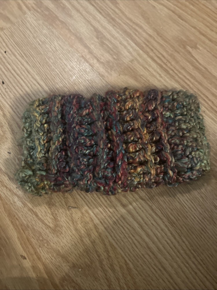 Hand Crocheted Multi Color Hand Muff Warmer Winter