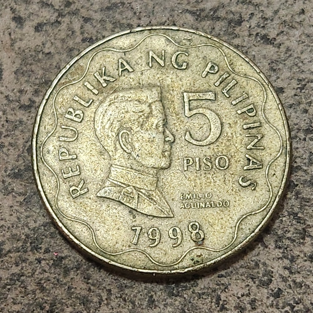 PHILIPPINES 🇵🇭 FIVE (5) PISO COIN 1998