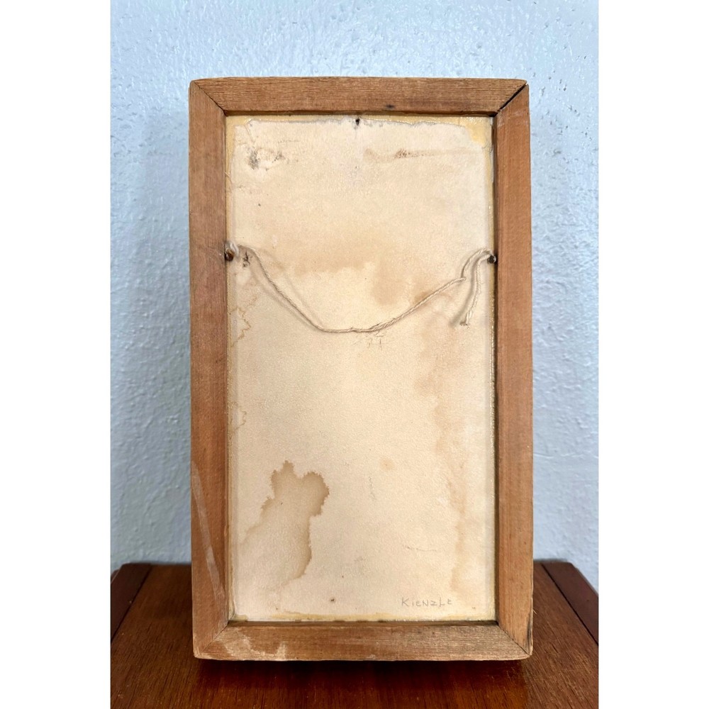 Mid 20th Century Signed Abstract Layered Glass Wall Panel