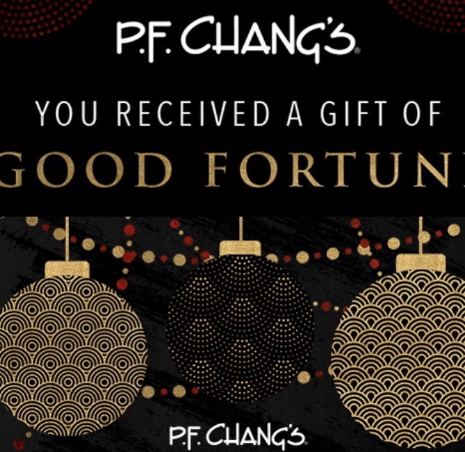 PF  Changs Gift Voucher- $100