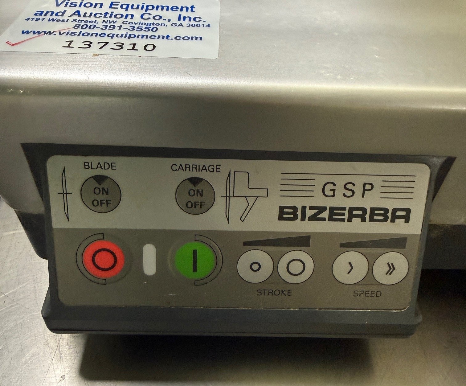 BIZERBA GSP HD AUTOMATIC GRAVITY COMMERCIAL DELI MEAT CHEESE SLICER