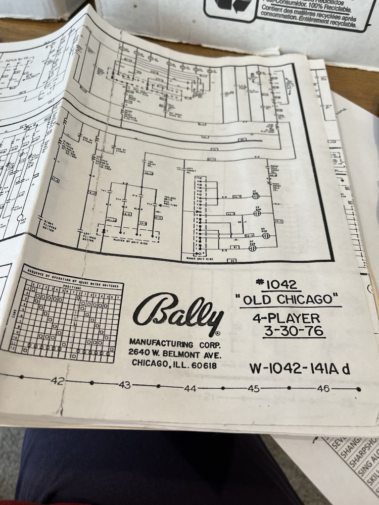 Old Chicago Pinball Manual & Schematic