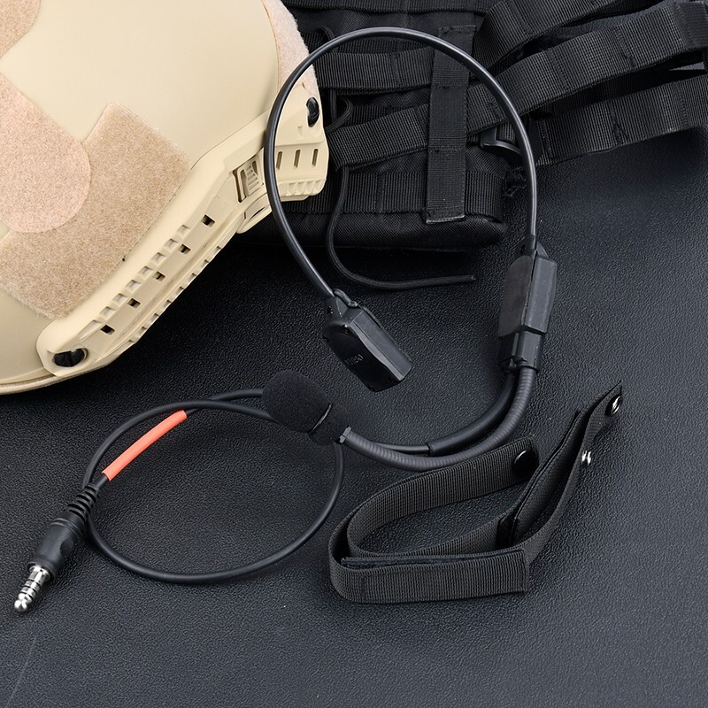 Tactical Headset Signal Bone-Conduction Speaker MH180-V For Interface 7.0PLUG