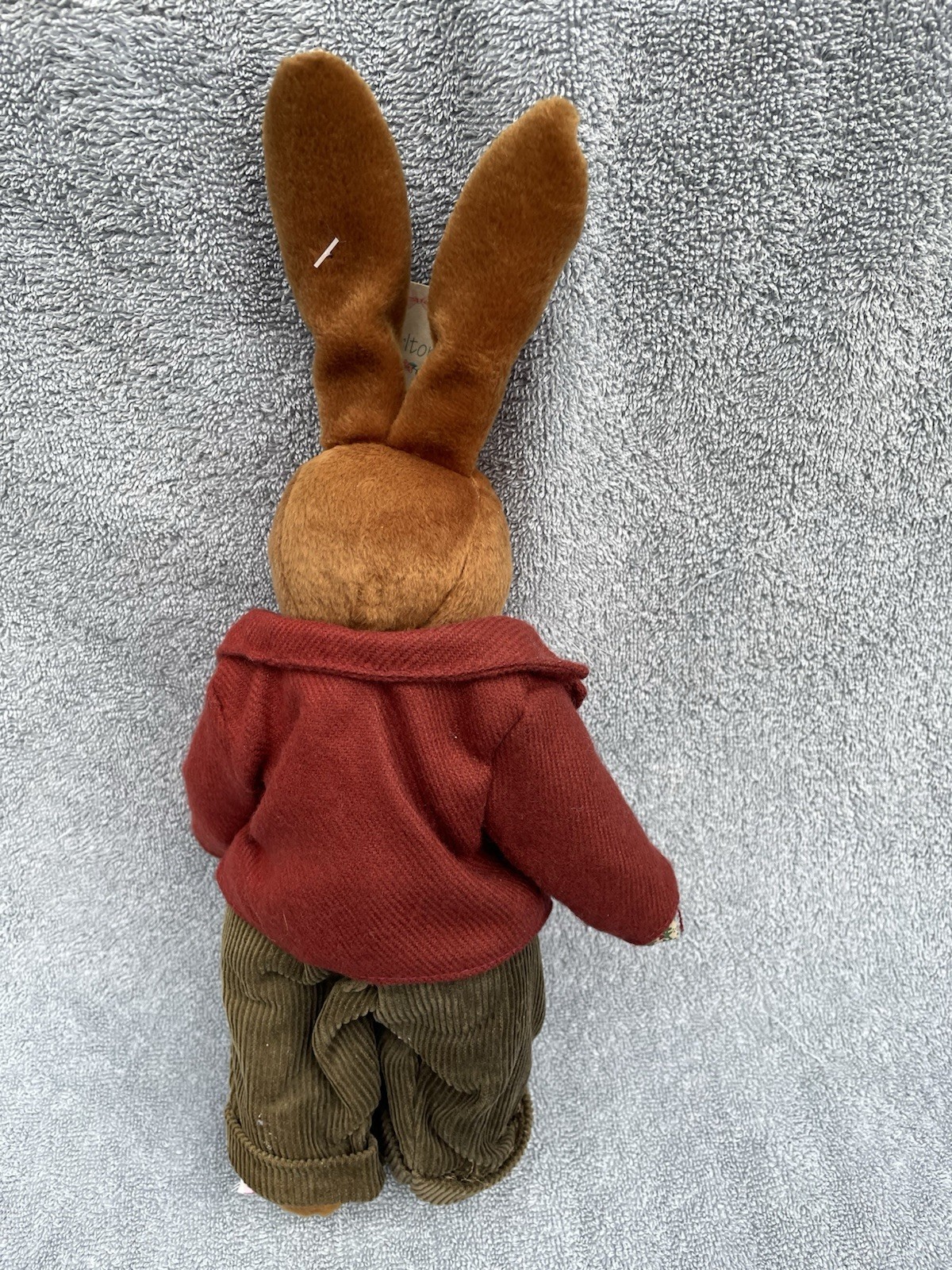 Russ Carlton Bunny Rabbit Toy Plush Animal Vintage NWT Fully Dressed Adorable