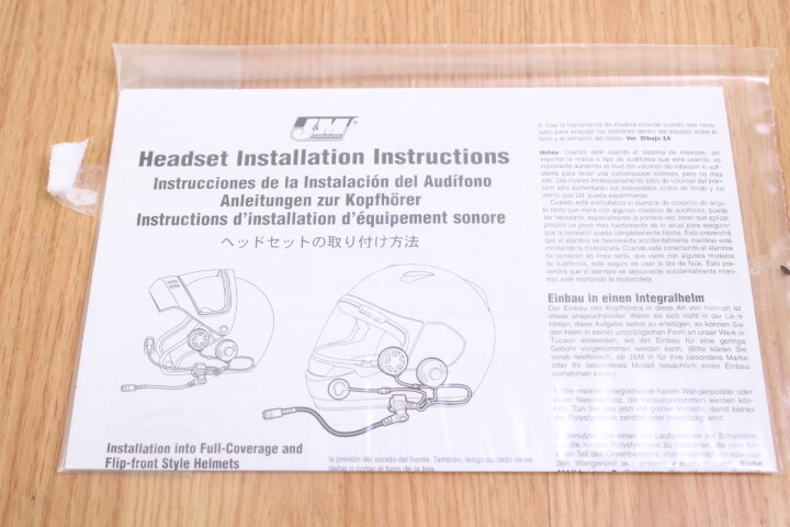 New BMW J&M Helmet Headset Fullface