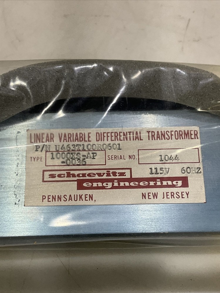 SCHAEVITZ ENGINEERING U463T100R0601 LINEAR VARIABLE DIFFERENTIAL TRANSFORMER 373