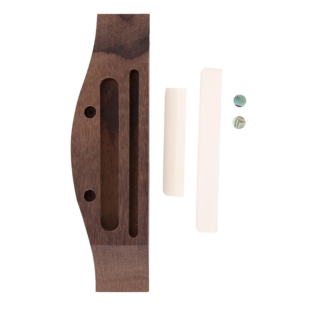 Saddle Ukulele Bridge 4mm Shell Upper&Lower Bridges Accessories for 4 Ukuleles