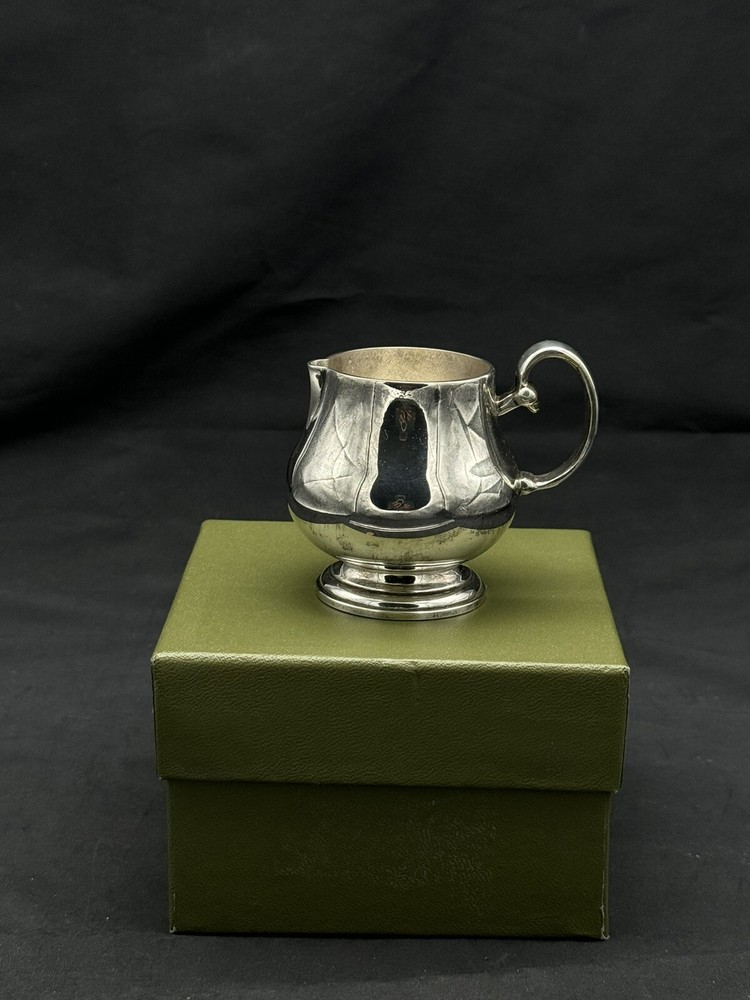 Small CHRISTOFLE SILVERPLATE CREAMER w/ Box