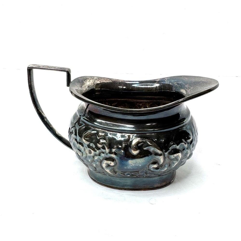 4 pcs Vintage Sheffield Fluted Coffee Tea SET silver plate England EPNS