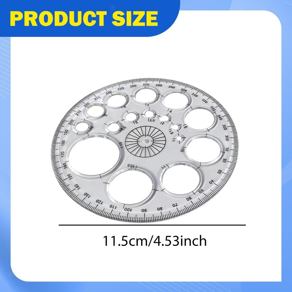 Circle Template Office School Supplies Multipurpose Round
