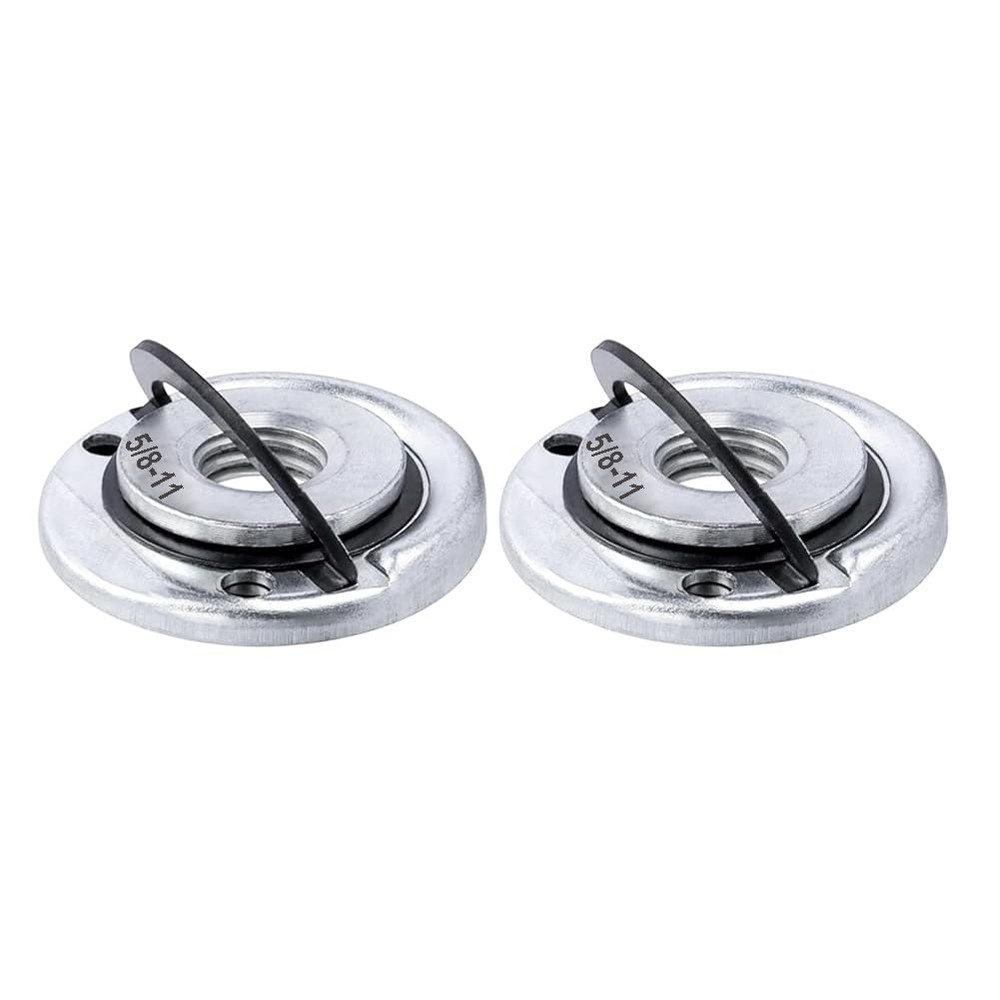 2Pcs Angle Grinder Flange Nuts with 5/8-11 Inch Thread Quick Change Grinder Fla