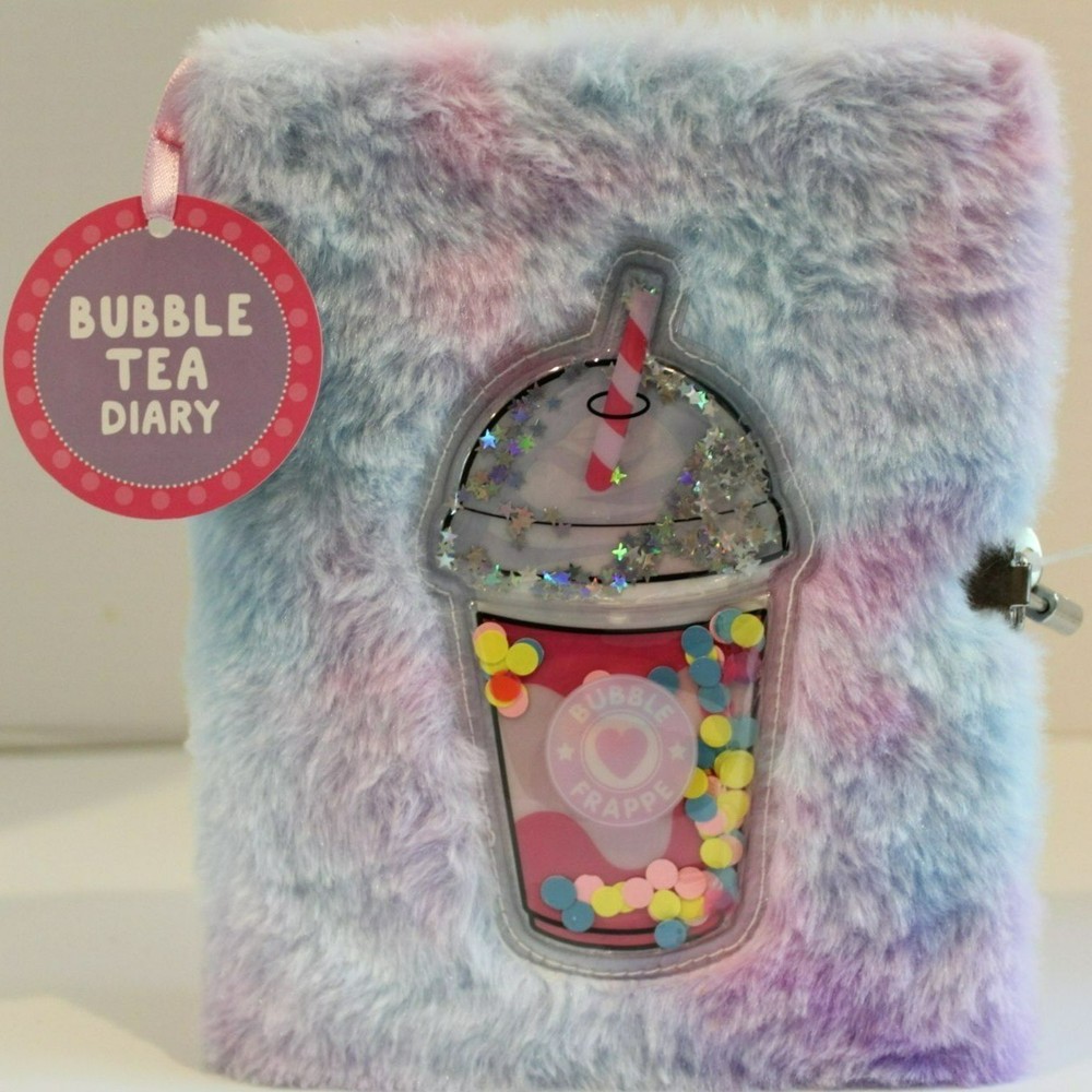 Bubble Tea Diary Ombre Fur Cover with Bubble Tea Gel Patch