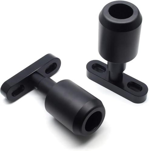 Motorcycle Frame Sliders, Falling Crash Protector Guards No Cut Kits Black