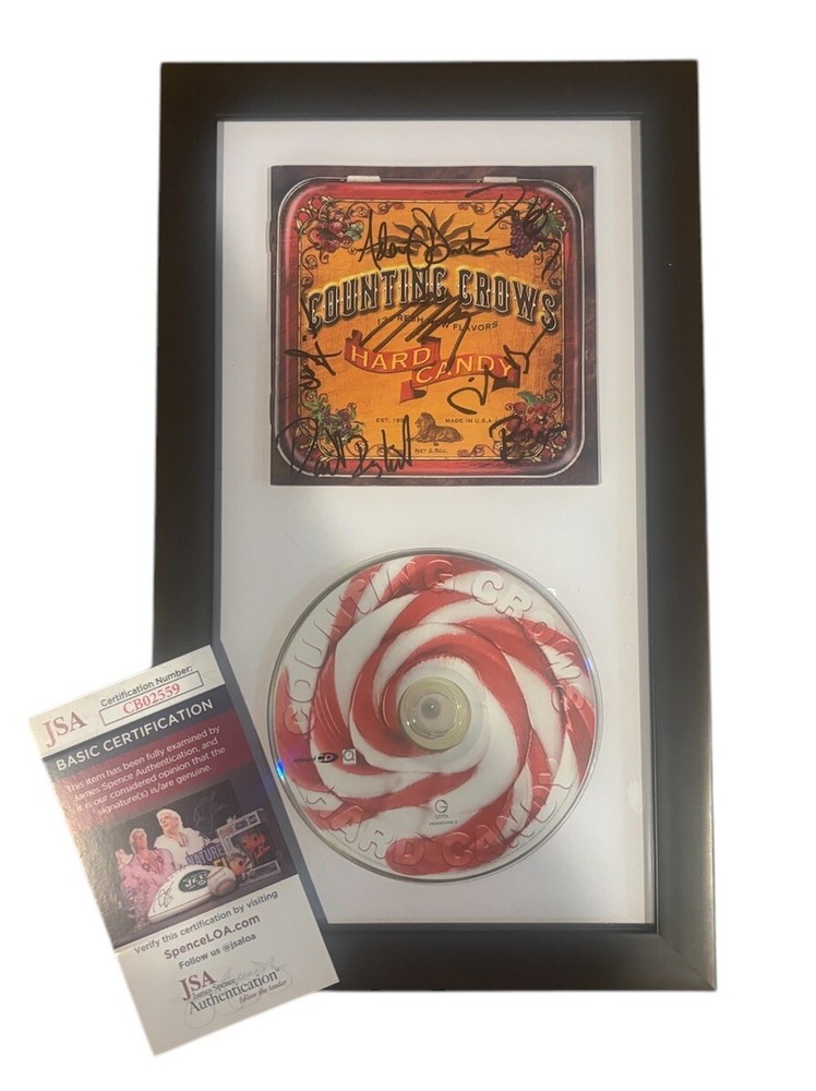 COUNTING CROWS HARD CANDY SIGNED JSA DISPLAY FRAMED CD Autograph Adam Duritz