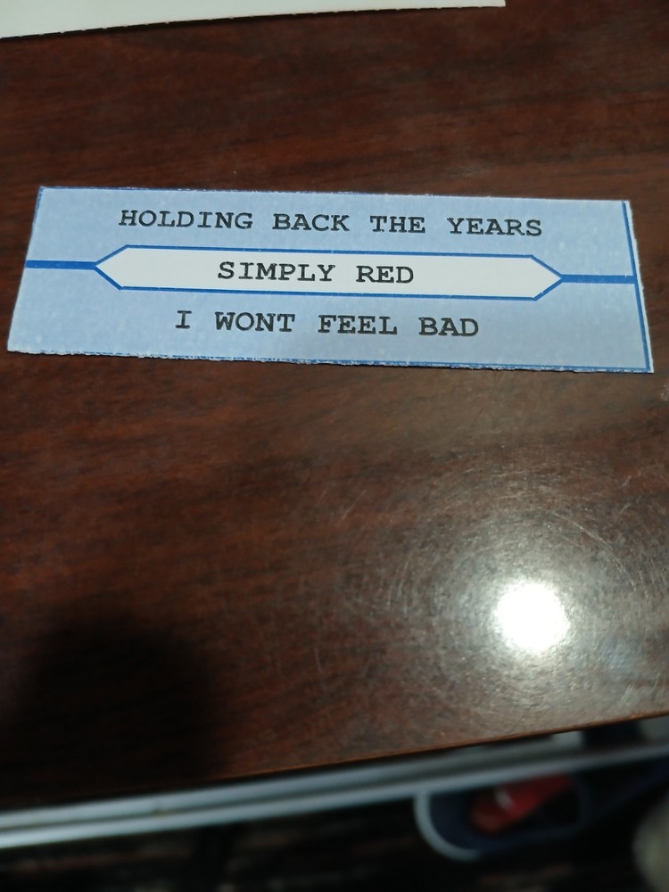 Simply red jukebox title strip