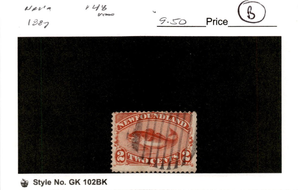 Newfoundland, Postage Stamp, #48 Used, 1887 Codfish (AF)