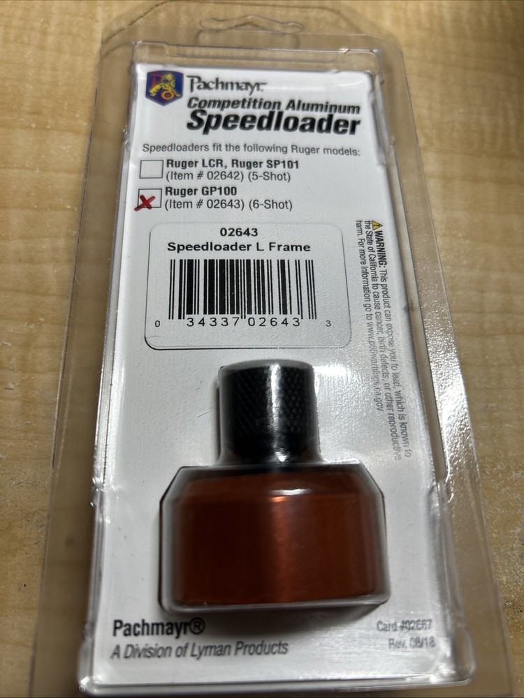 Pachmayr Comp Alum Speedloader Tiger Gp100