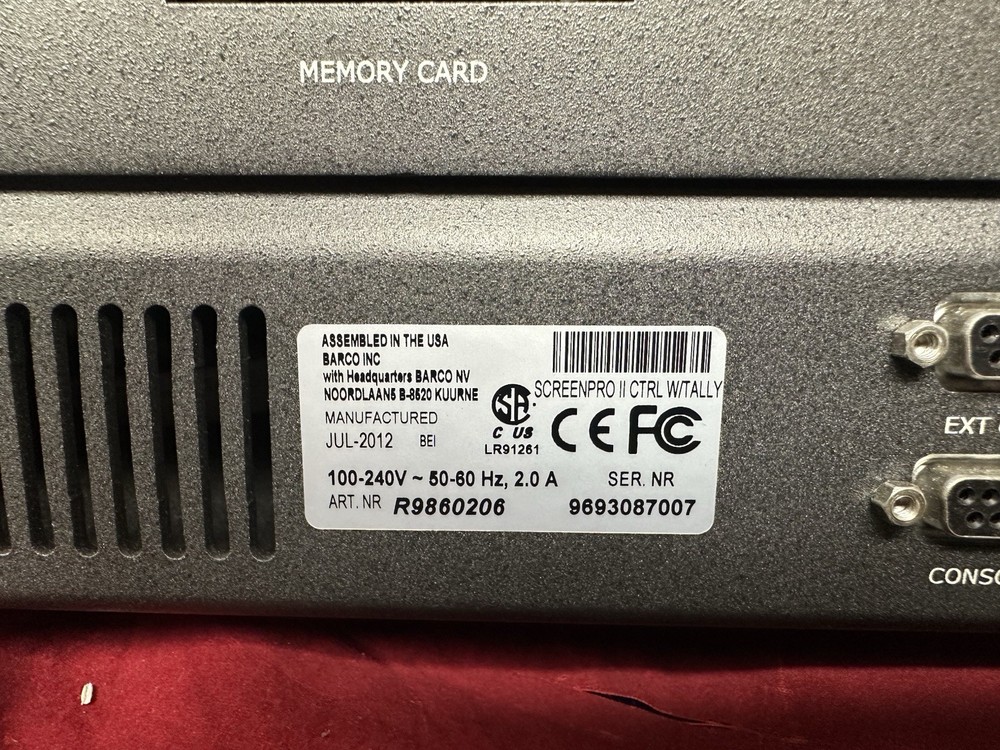Barco ScreenPro II Controller Screen Pro Seamless Video Switcher Tested