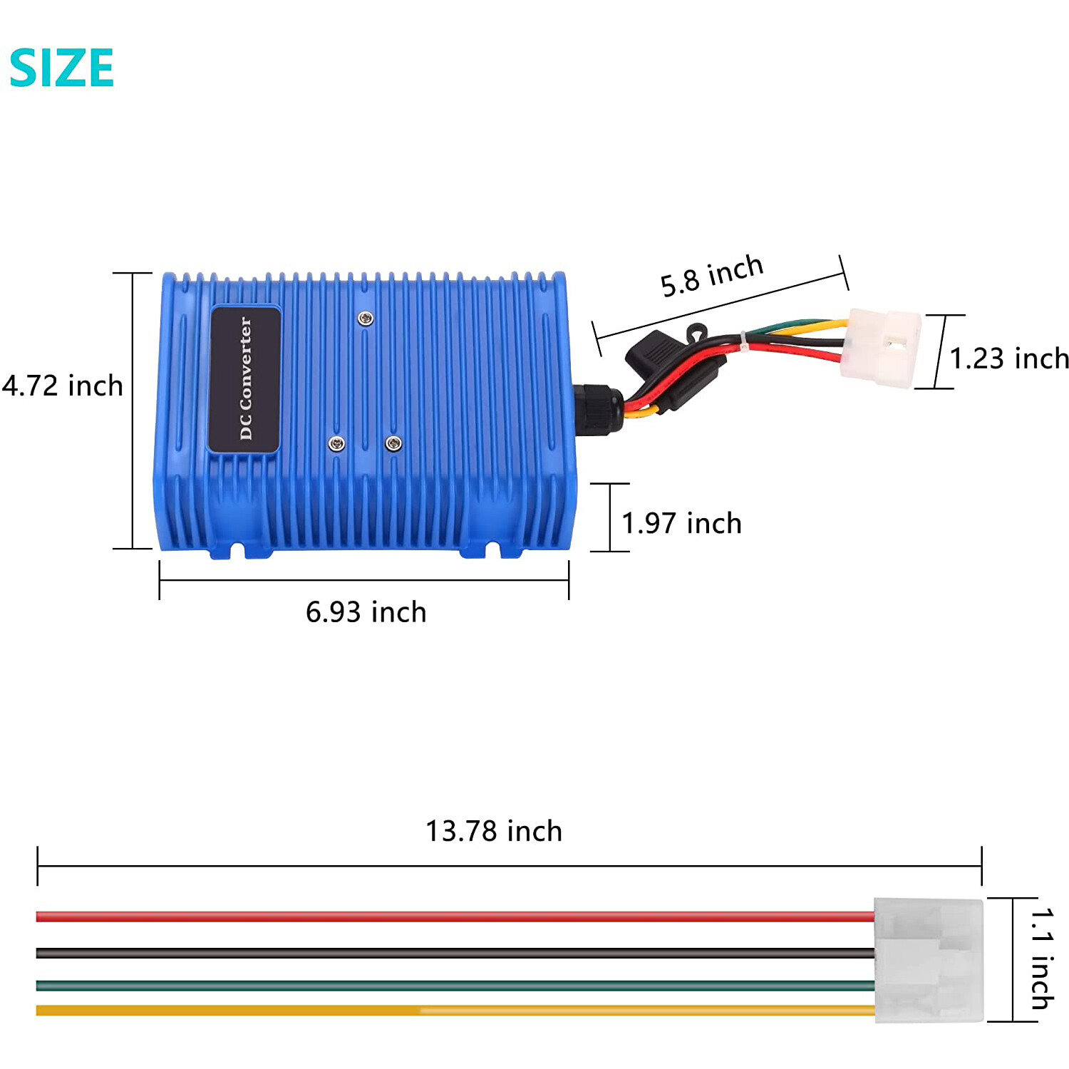 10L0L Golf Cart Battery Cables for 36V & 48V EZGO TXT Medalist 1994 up, 4 Gauge