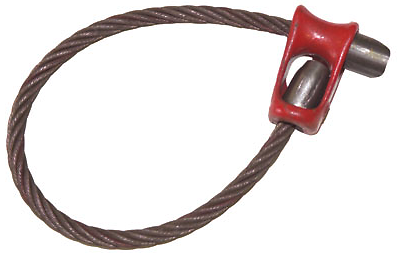 9/16" Two Button (2 Ferrules) Log Choker - 8 Feet (5-Pack)