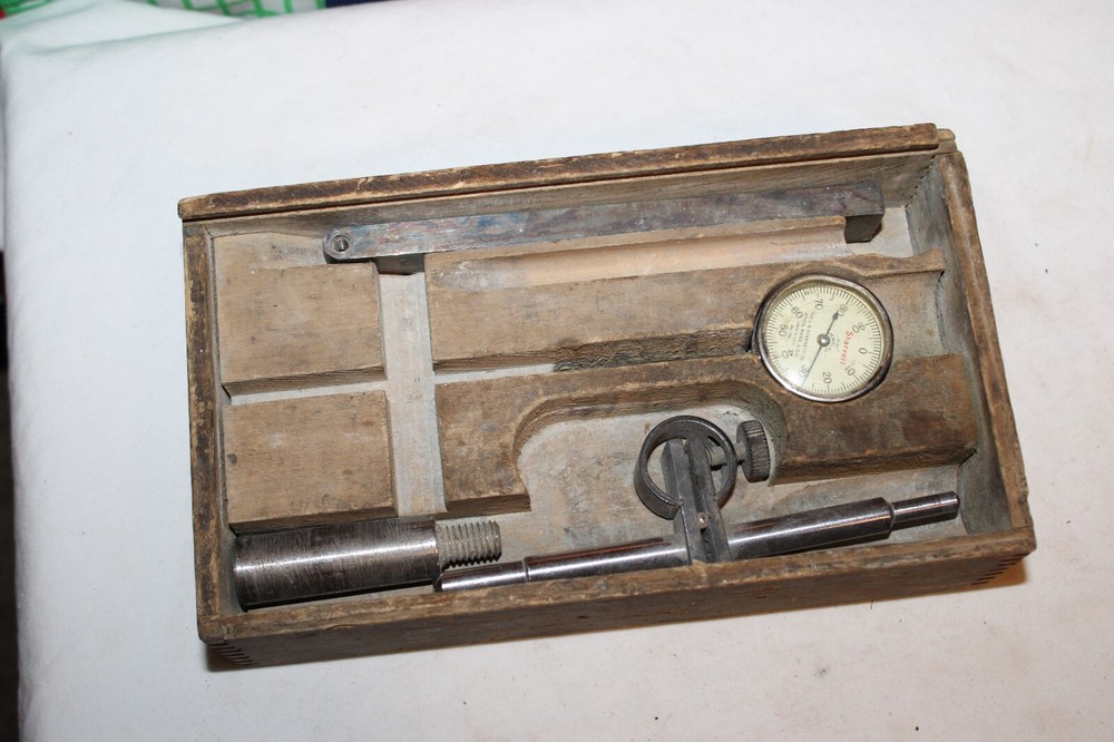 Starrett Jeweled Dial Indicator No. 196 .001” w/ Solid Bar