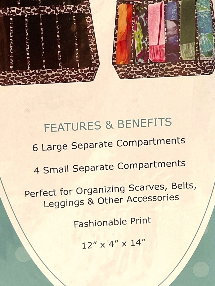Perfect Drawer Accessory Organizer Storage Sections Compartments Leopard Print