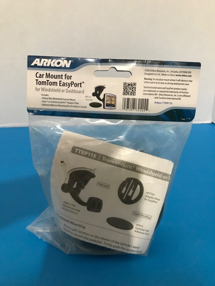 Arkon TTEP115 Windshield Dash Mount Holder Suction TomTom START EasyPort GPS