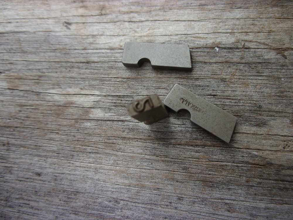 Figure "2" Schmidt Embossing Stamper Number Machine Nameplate Marking Tool Punch