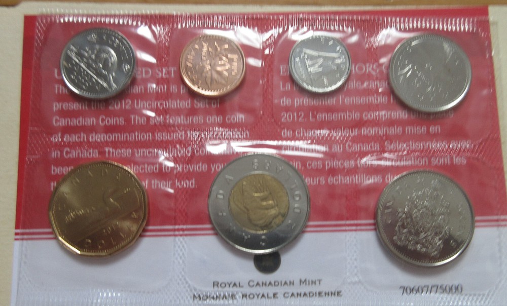 2012 Canada PL Set. Original Mint Packing. UNC Coins (RJ)