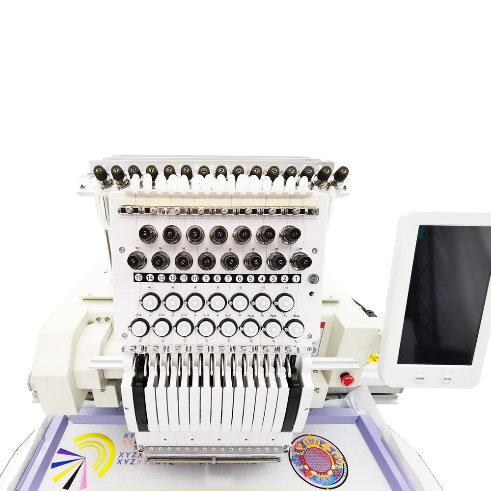 Automatic Commercial DIY Personalized Embroidery Machine Single Head 15 Needles